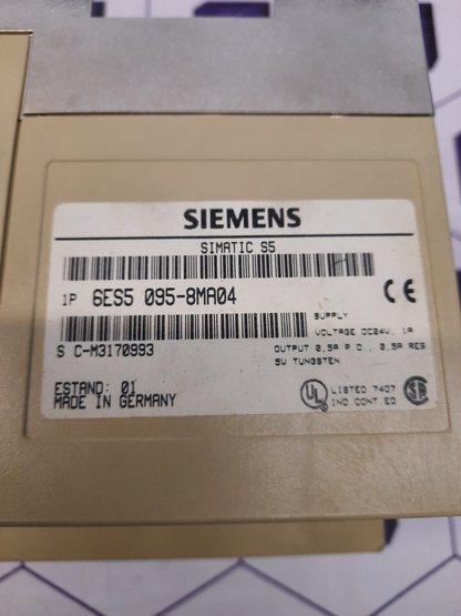 Siemens Simatic 6ES5 095-8MA04 Processor Module