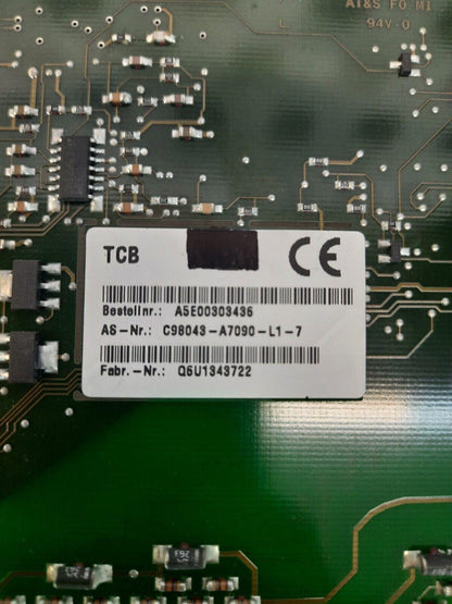 SIEMENS C98043-A7090-L1-7 / A5SE00303436 / C98040-A7090-C1-4 CARD