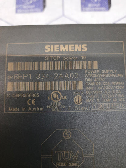 SIEMENS 1P 6EP1 334-2AA00 SITOP POWER 10 POWER SUPPLY MODULE