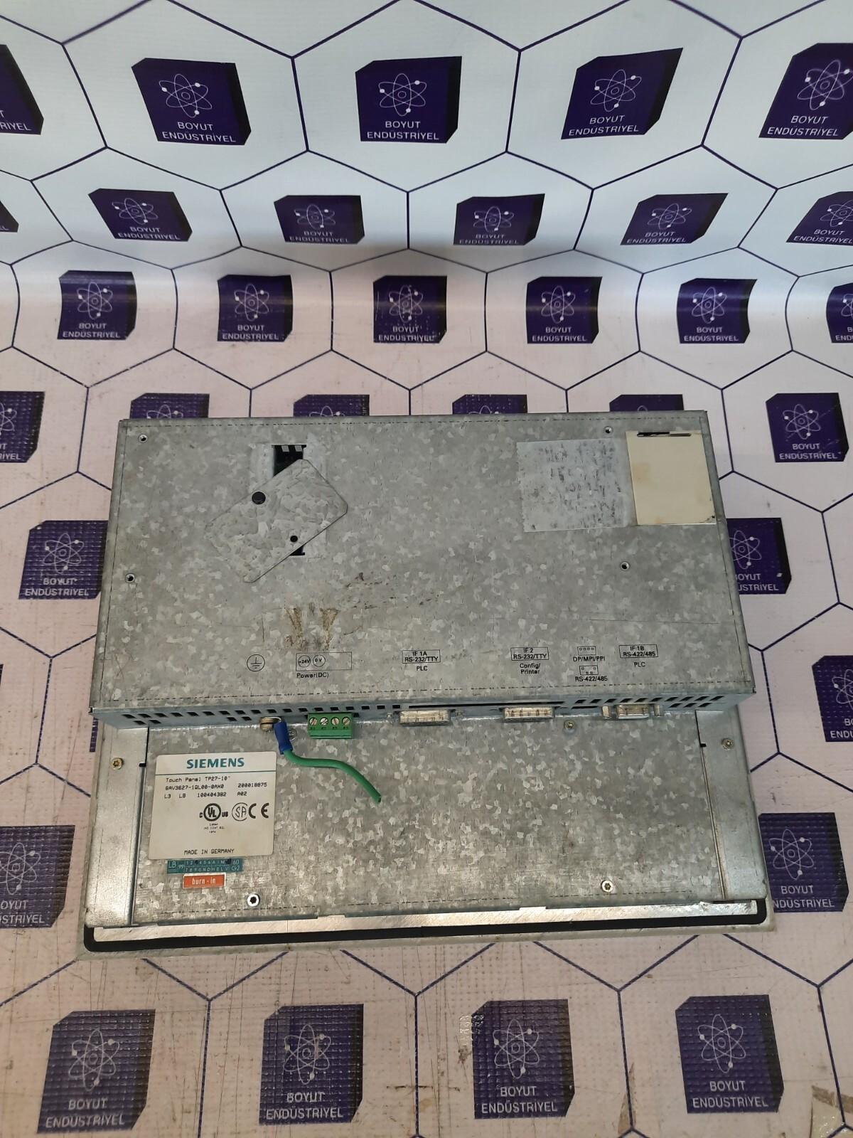 SIEMENS 6AV3627-1QL00-0AX0 TOUCHSCREEN TP27-10''