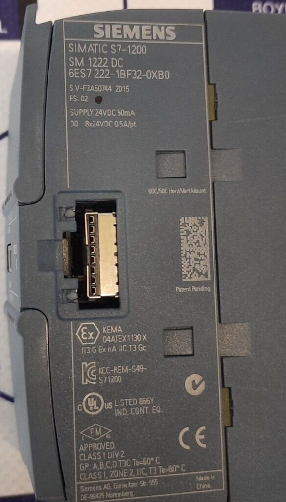 SIEMENS SIMATIC S7-1200 6ES7 222-1BF32-0XB0