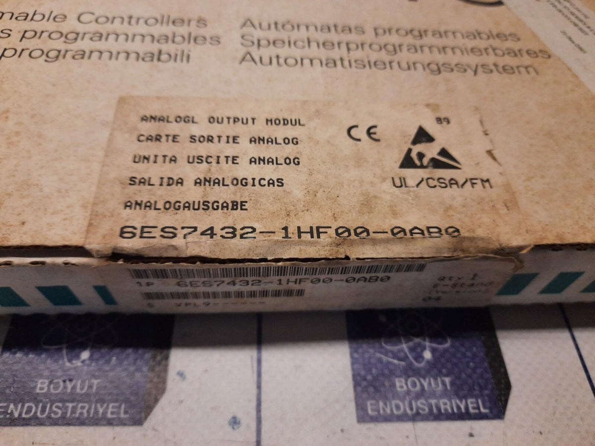 SIEMENS ANALOGL OUTPUT MODUL 6ES7 432-1HF00-0AB0