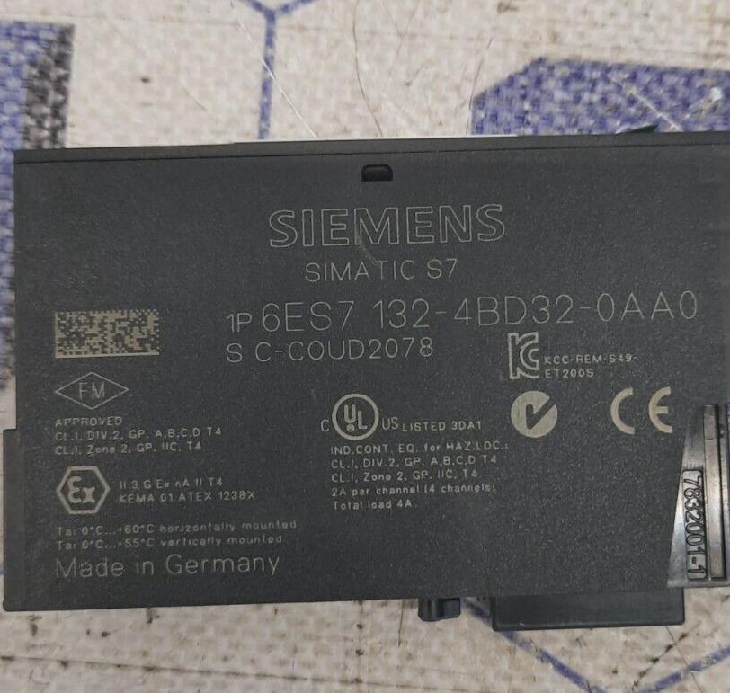 SIEMENS SIMATIC S7 1P 6ES7-132-4BD32-0AA0 OUTPUT MODULE