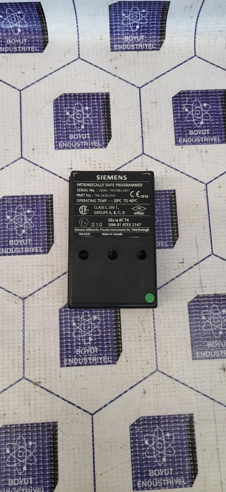 Siemens 7ML58302 AH Intrinsically Safe Infrared Programmer Universal Tool