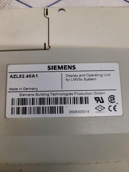 Siemens AZL52.40A1 Display And Operating Unit
