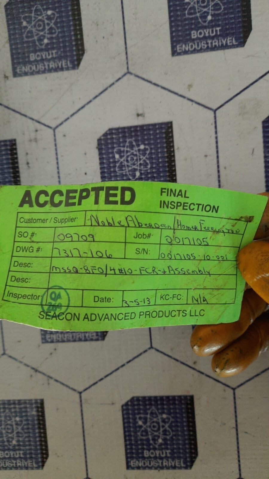 NOV Seacon 7317-106 Rev C Sensor With Fiber Optic Communication