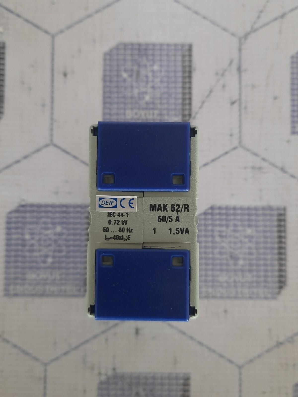 DEIF MAK 62/R Current Transformer IEC 44-1 60/5 A 0.72 kV