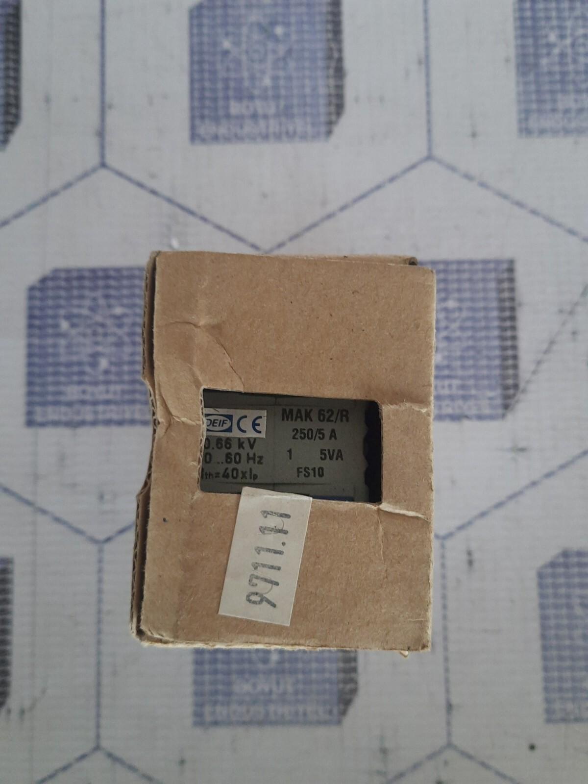DEIF MAK 62/R Current Transformer 250/5 A 0.66 kV