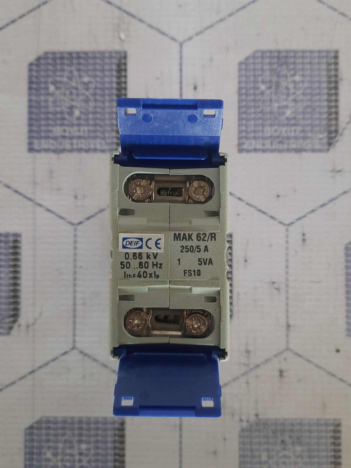 DEIF MAK 62/R Current Transformer 250/5 A 0.66 kV