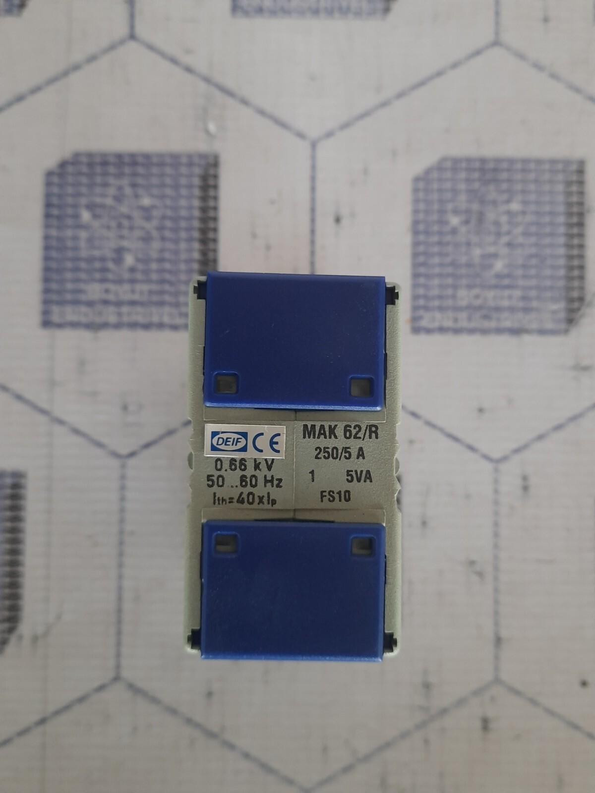 DEIF MAK 62/R Current Transformer 250/5 A 0.66 kV