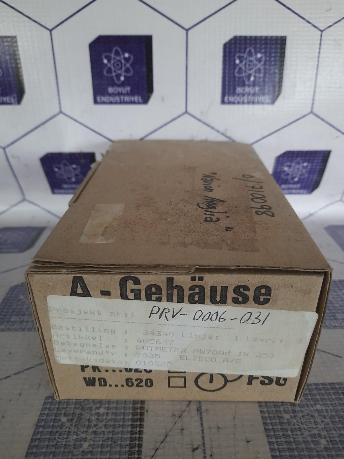 FSG PW 70D A/IP 65 1708Z03-066 AN1708Z03-257.001 PotentiometerFast Ship