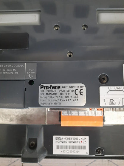 GE Fanuc QUICKPANEL Pro-Face GP2500-TC41-24V 2880045-01