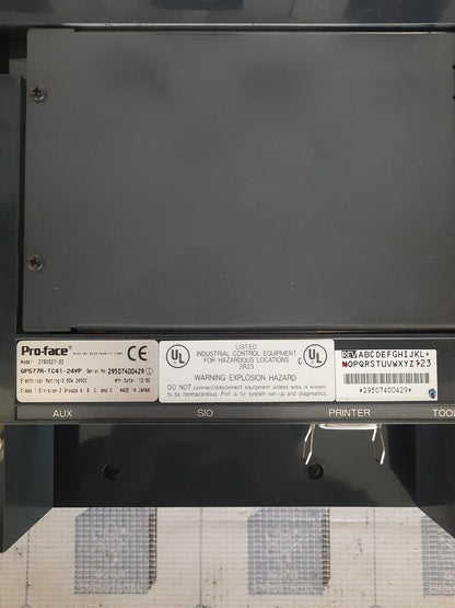 GE Fanuc Total Control QUICKPANEL Pro-Face GP577R-TC41-24VP 2780027-02