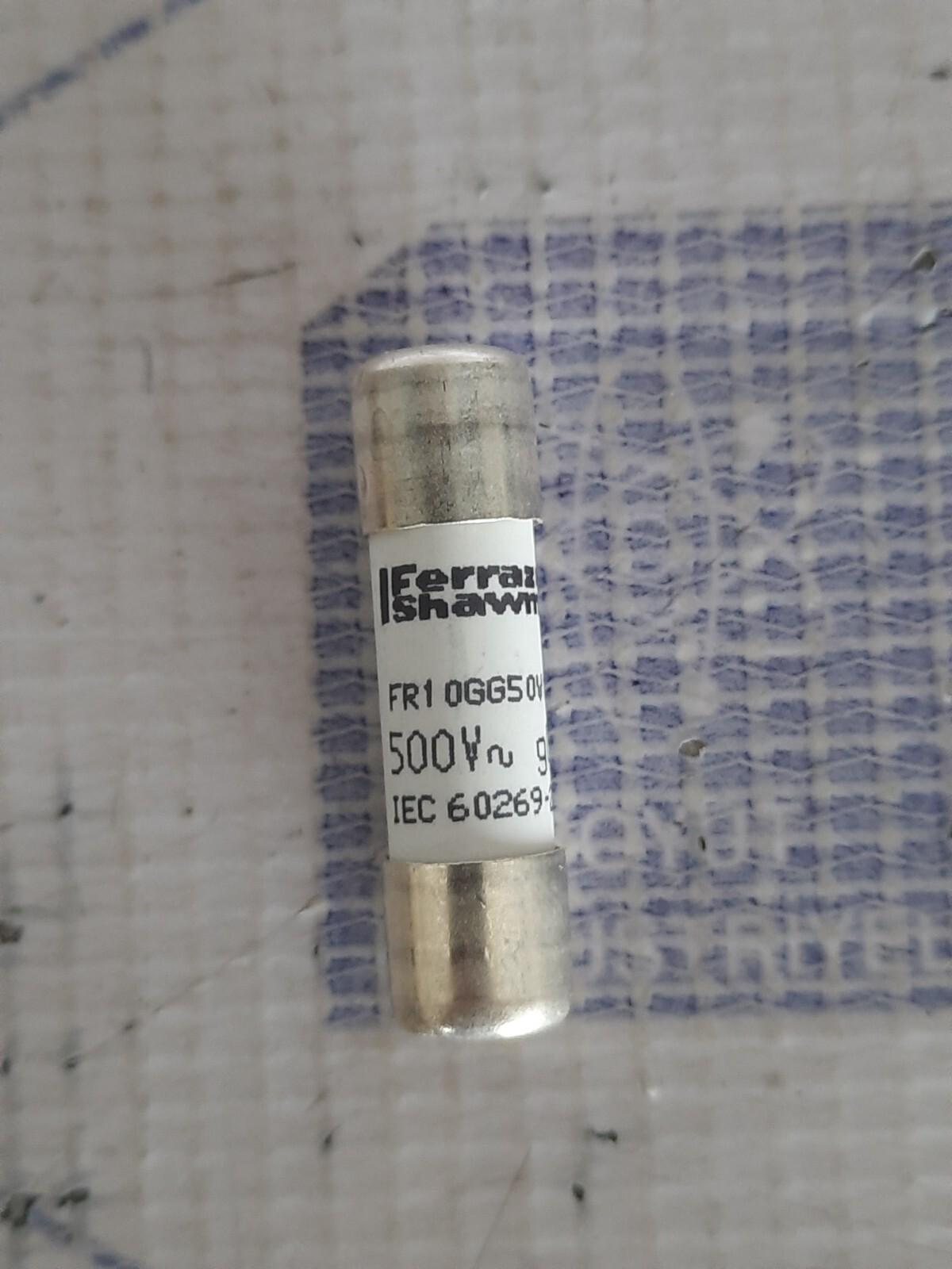 MERSEN FR10GG50V10 188-6984 500V 10A IEC60269-2 LOT OF 10 PCS