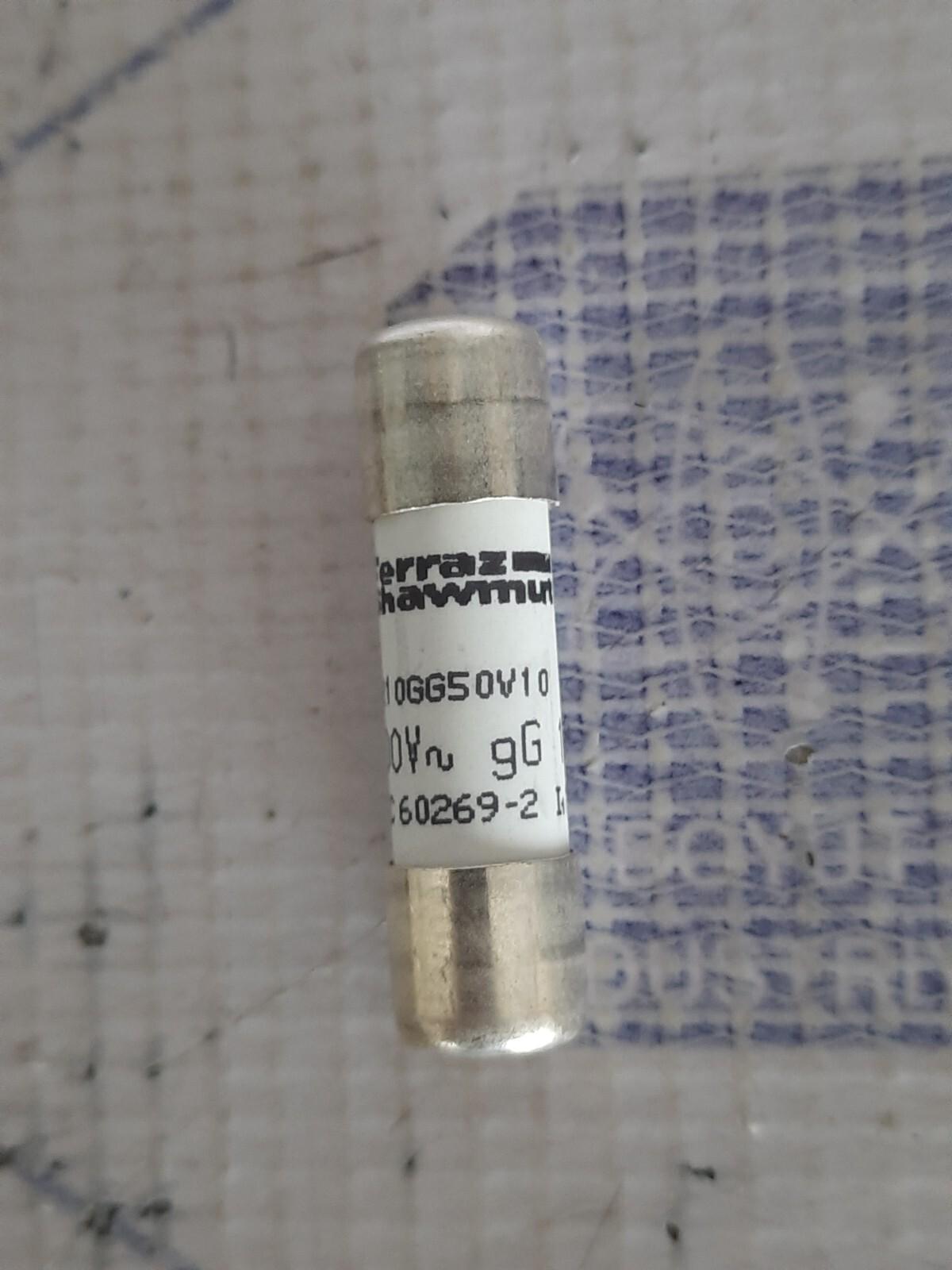 MERSEN FR10GG50V10 188-6984 500V 10A IEC60269-2 LOT OF 10 PCS