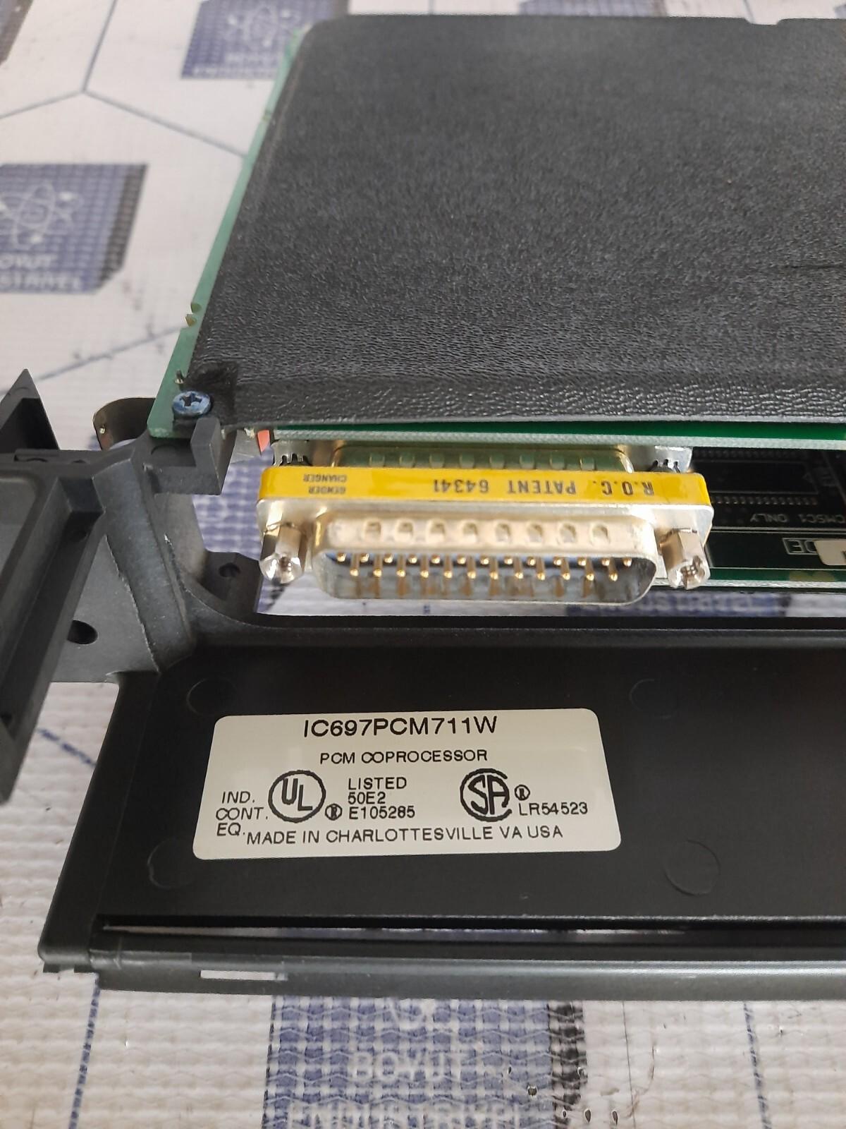 GE FANUC IC697PCM711W PROGRAMMABLE COPROCESSOR IC697MEM717C  PCMA3