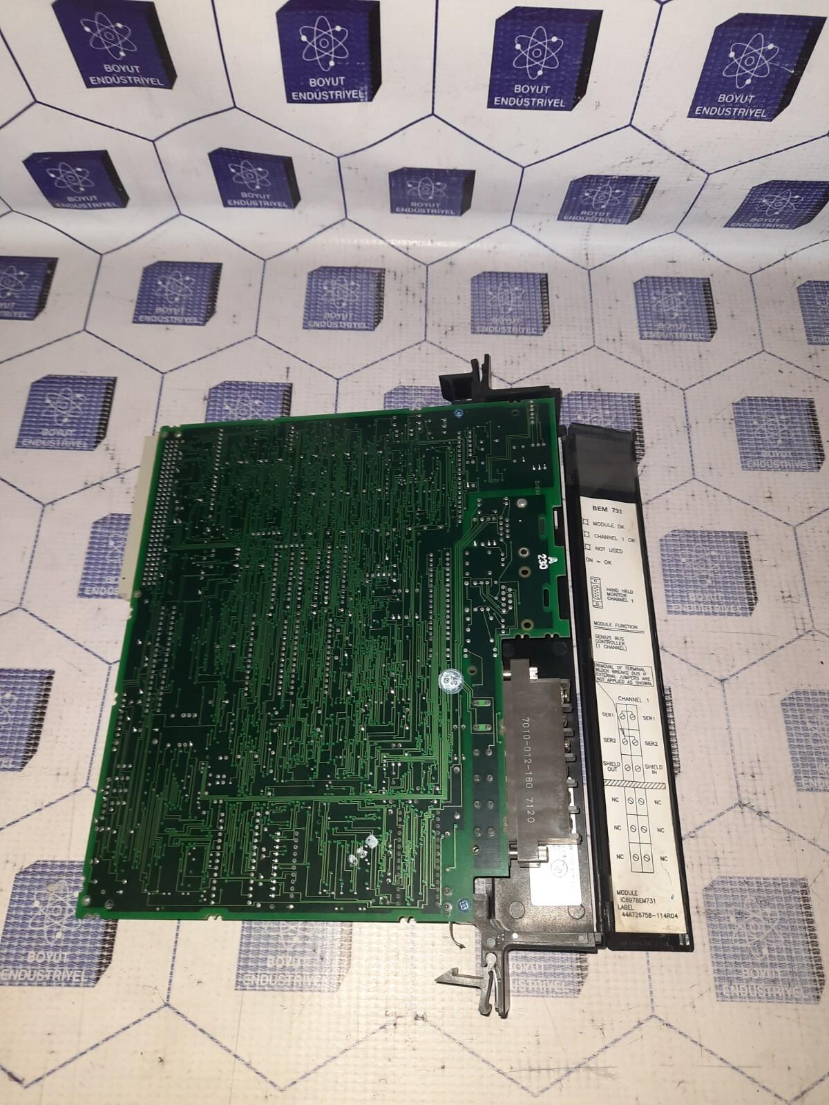 GE FANUC IC697BEM731T GENIUS BUS CONTROLLER 1 CHANNEL  44A729723-G01