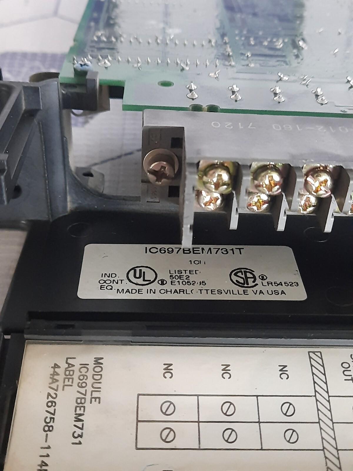 GE FANUC IC697BEM731T GENIUS BUS CONTROLLER 1 CHANNEL  44A729723-G01