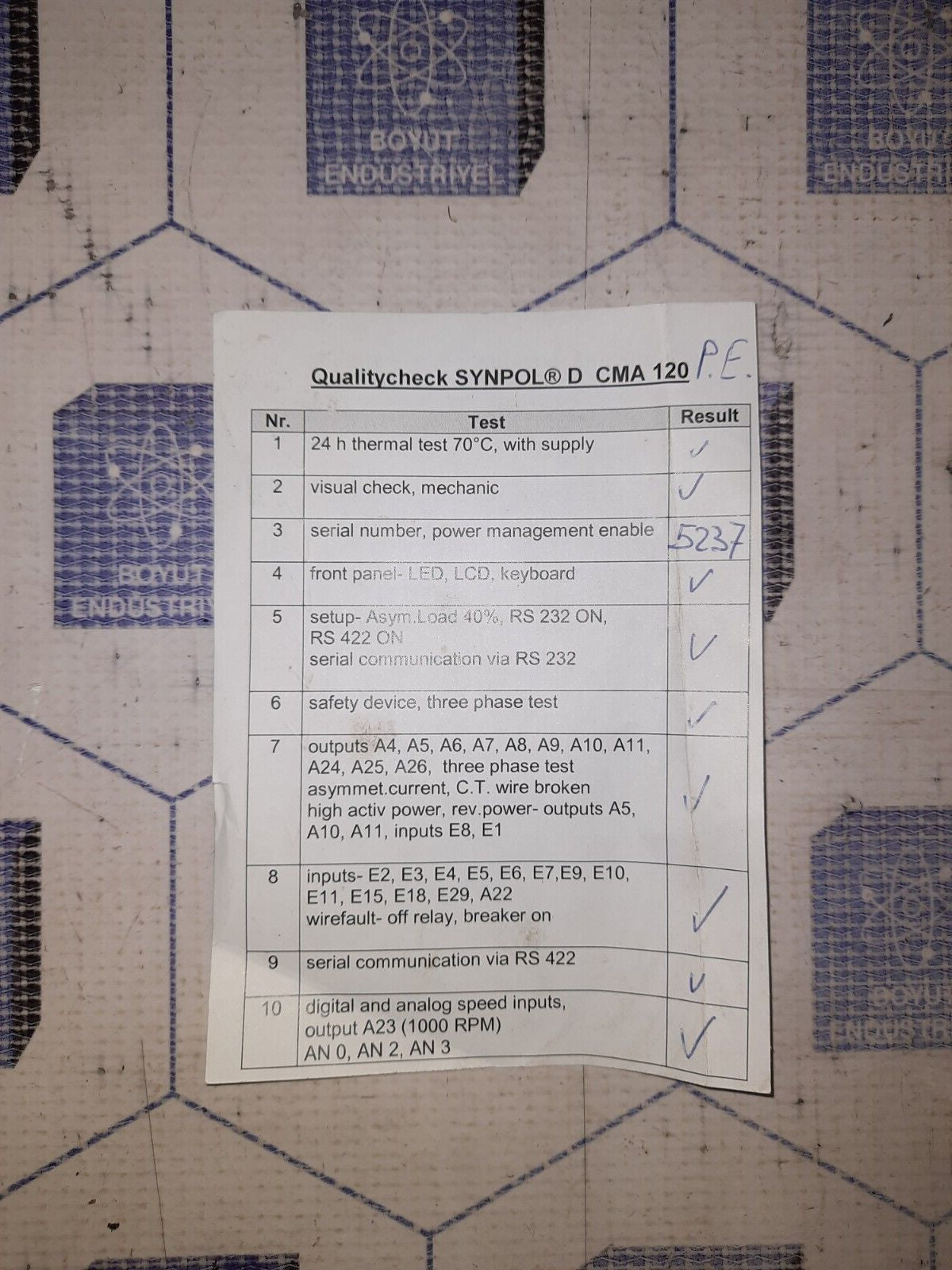ABB SYNPOL D CMA120 3DDE 300 400  Controller Panel