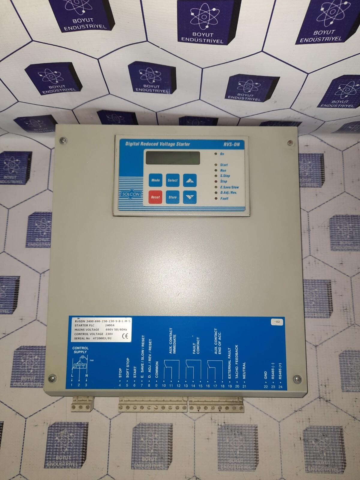 SOLCON Digital Reduced Voltage Starter RVSDN 2400 690-230-230-9-8-L-M-S