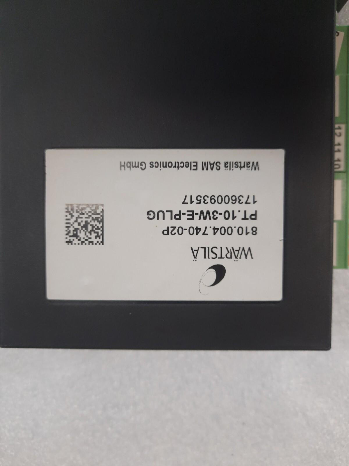 WARTSILA PT.10-3W-E PLUG 810.004.740-02P Sam Electronics