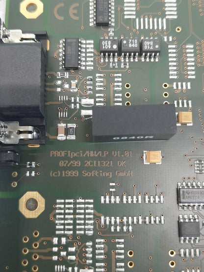 Softing PROFIBUS PB-IF-1S V1.10 PROFIpci/HW/LP 2CI1321 DK Interface Card