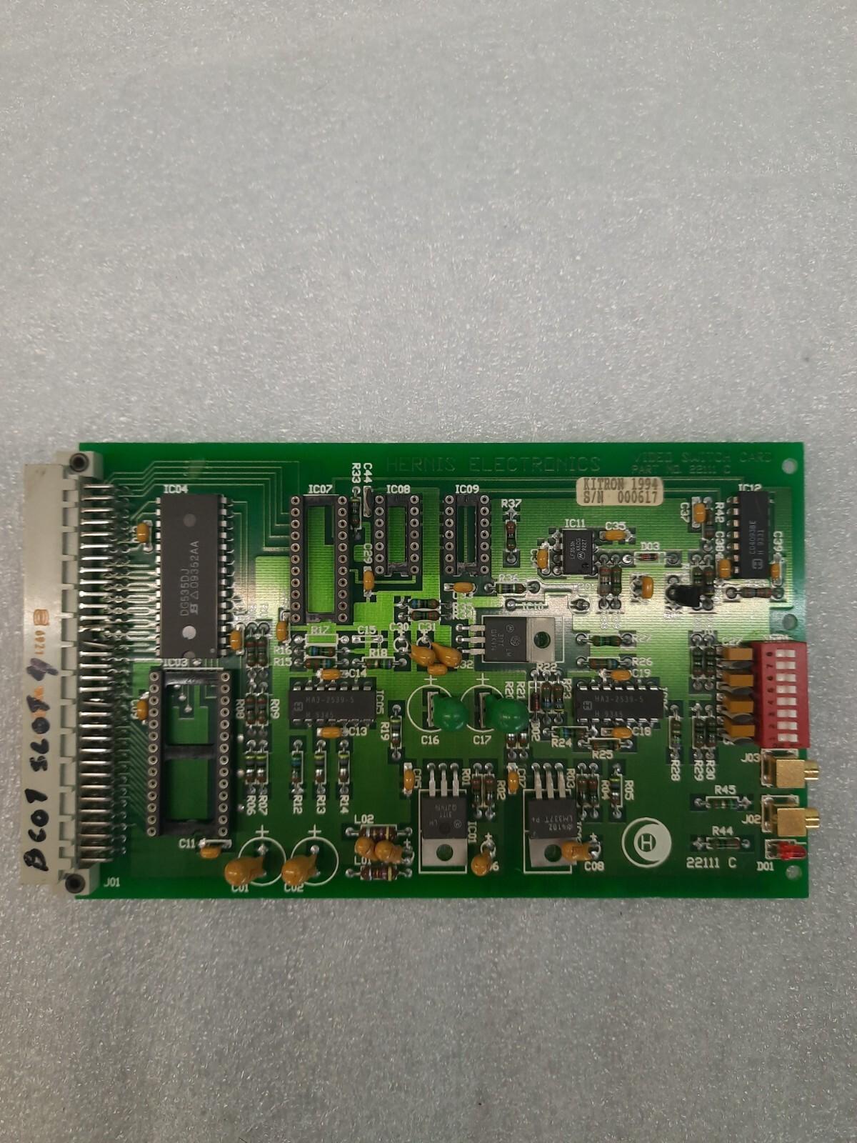 HERNIS ELECTRONICS 22111 C VIDEO SWITCH CARD Fast Shipping