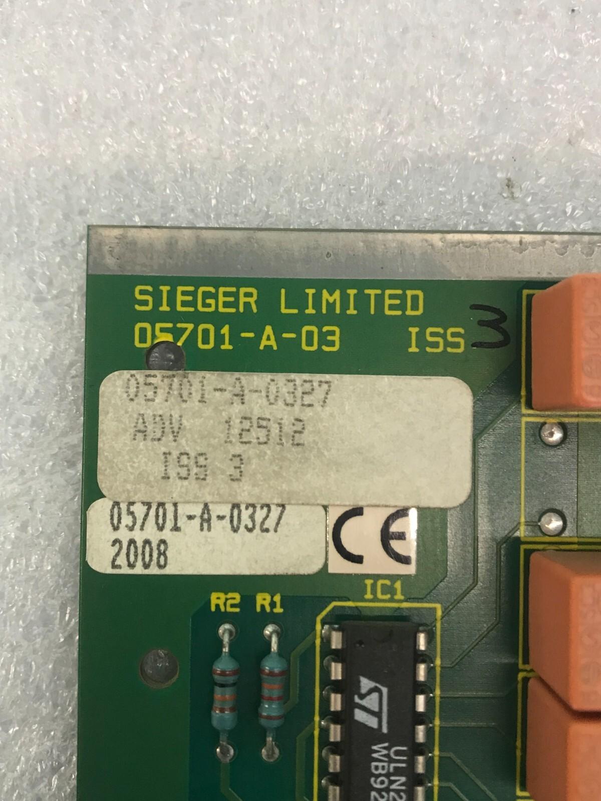 SIEGER LIMITED 05701-A-0327 05701-C-0256 ISS 3 Fast Shipping