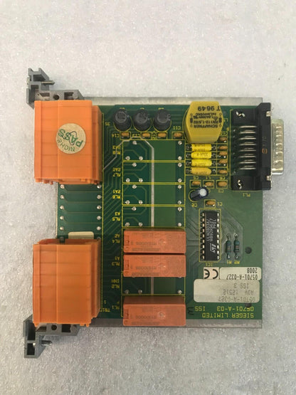 SIEGER LIMITED 05701-A-0327 05701-C-0256 ISS 3 Fast Shipping