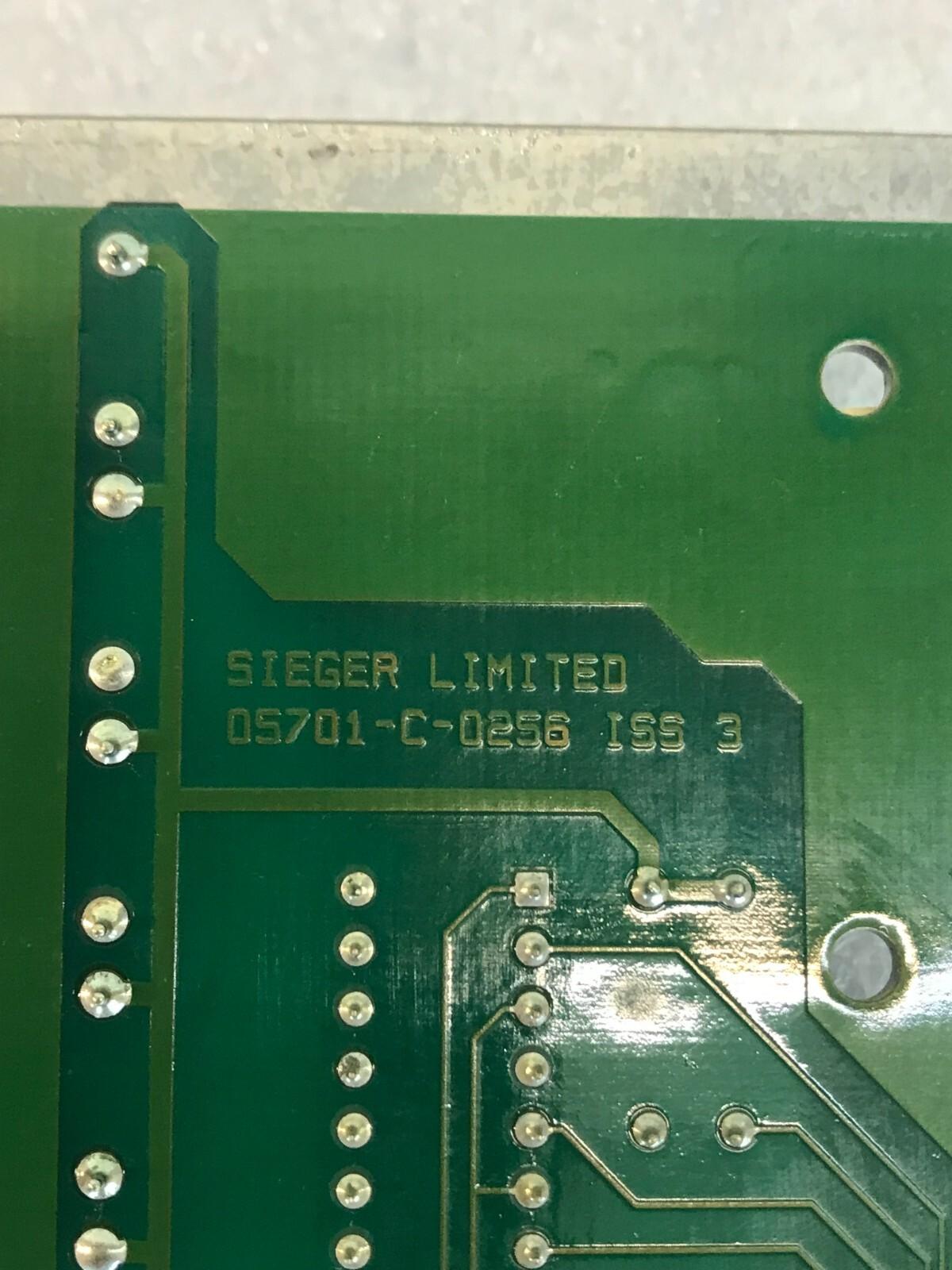 SIEGER LIMITED 05701-A-0327 05701-C-0256 ISS 3 Fast Shipping