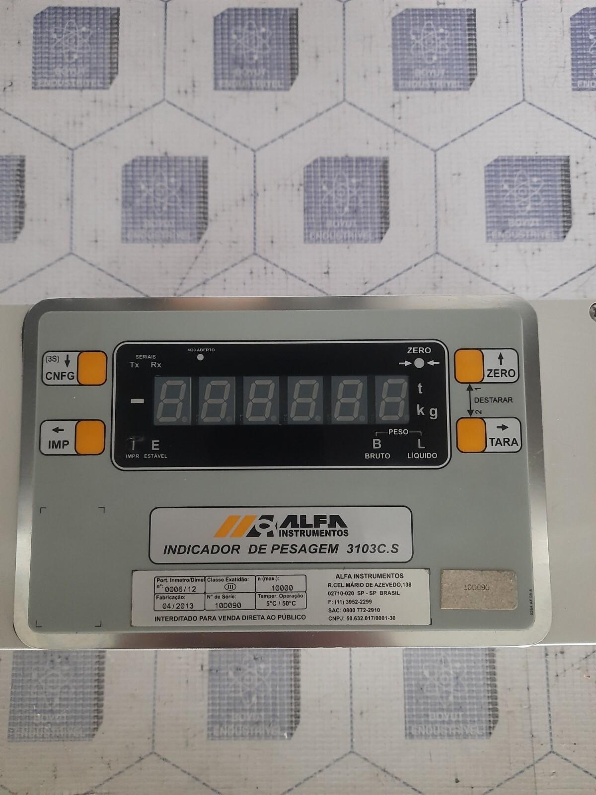 ALFA INDICADOR DE PESAGEM 3103C.S