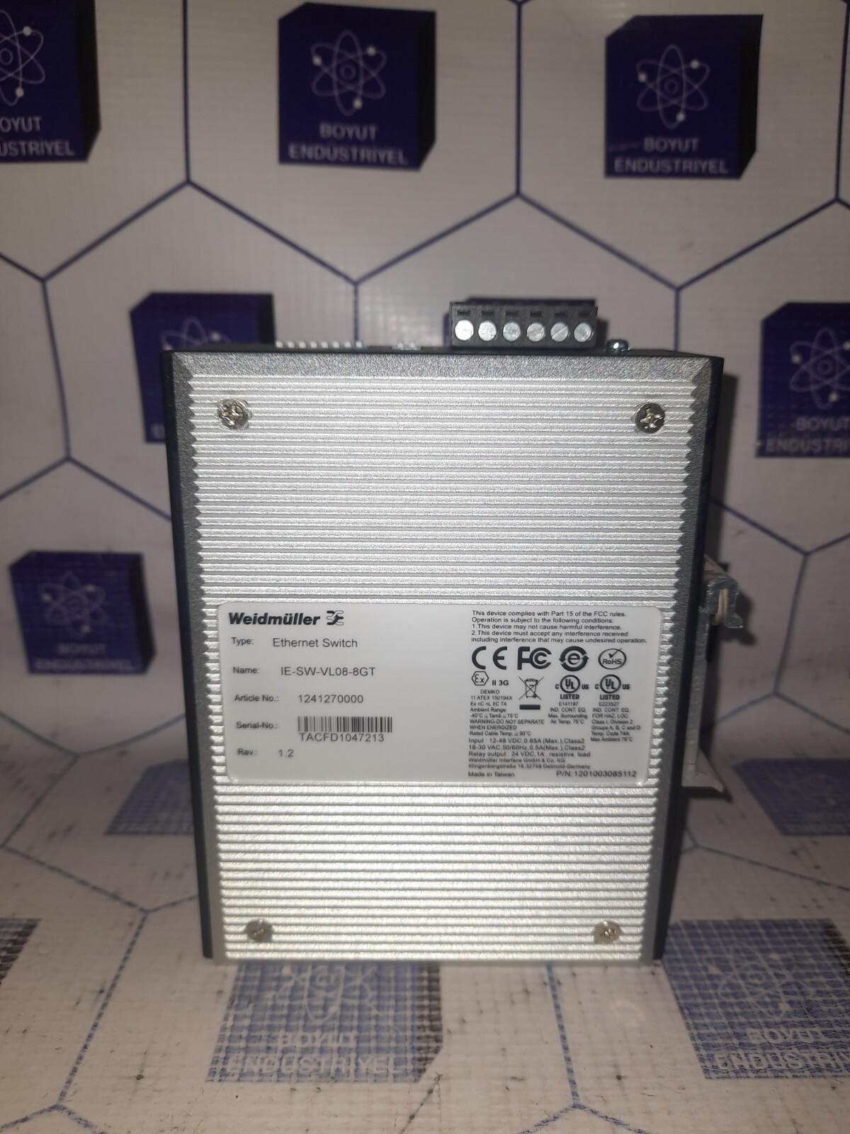 Weidmüller Gigabit Ethernet Switch IE-SW-VL08-8GT