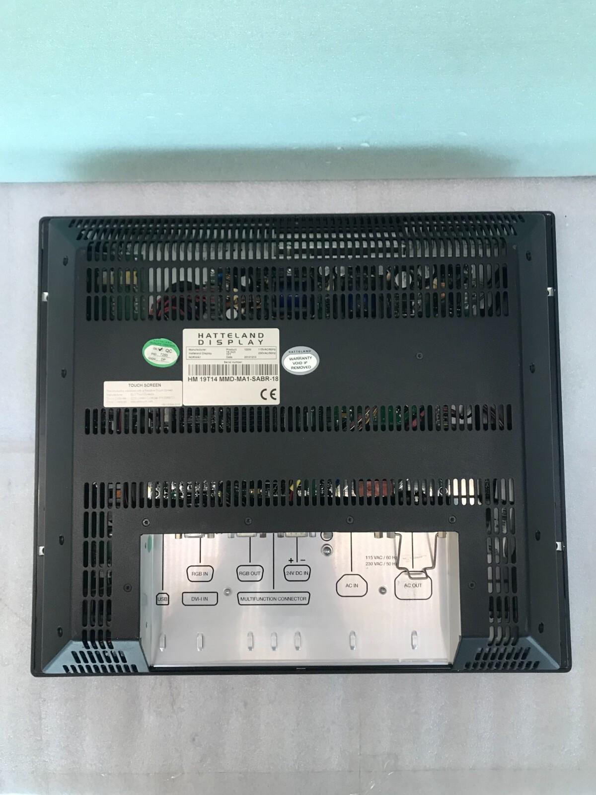 KONGSBERG HATTELAND DISPLAY TOUCH SCREEN HM 19T14 MMD-MA1-SABR-18 VSD100564-2216