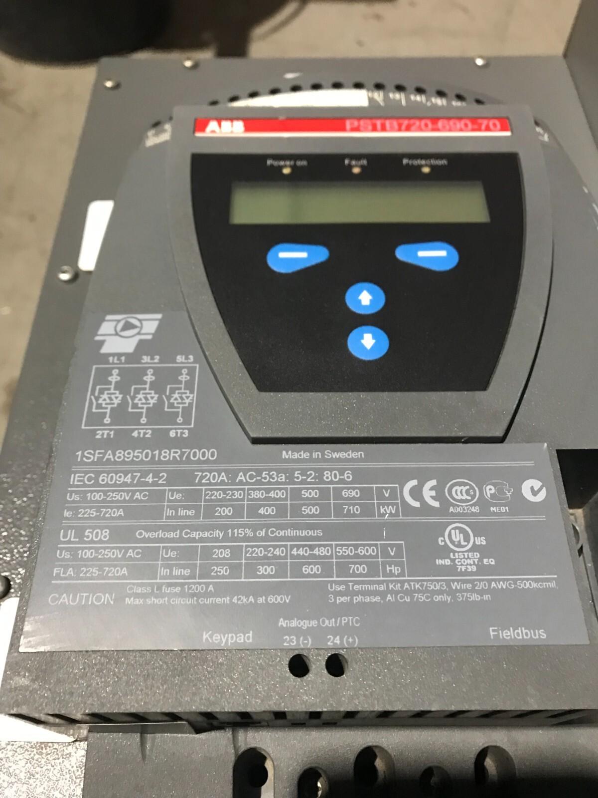 ABB Soft Starter PSTB720-690-70 1SFA895018R7000 IEC60947-4-2