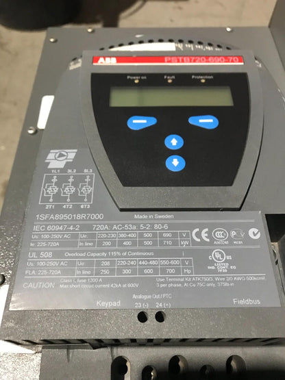 ABB Soft Starter PSTB720-690-70 1SFA895018R7000 IEC60947-4-2