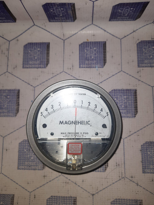 DWYER MAGNEHELIC MAX. PRESSURE 15 PSIG