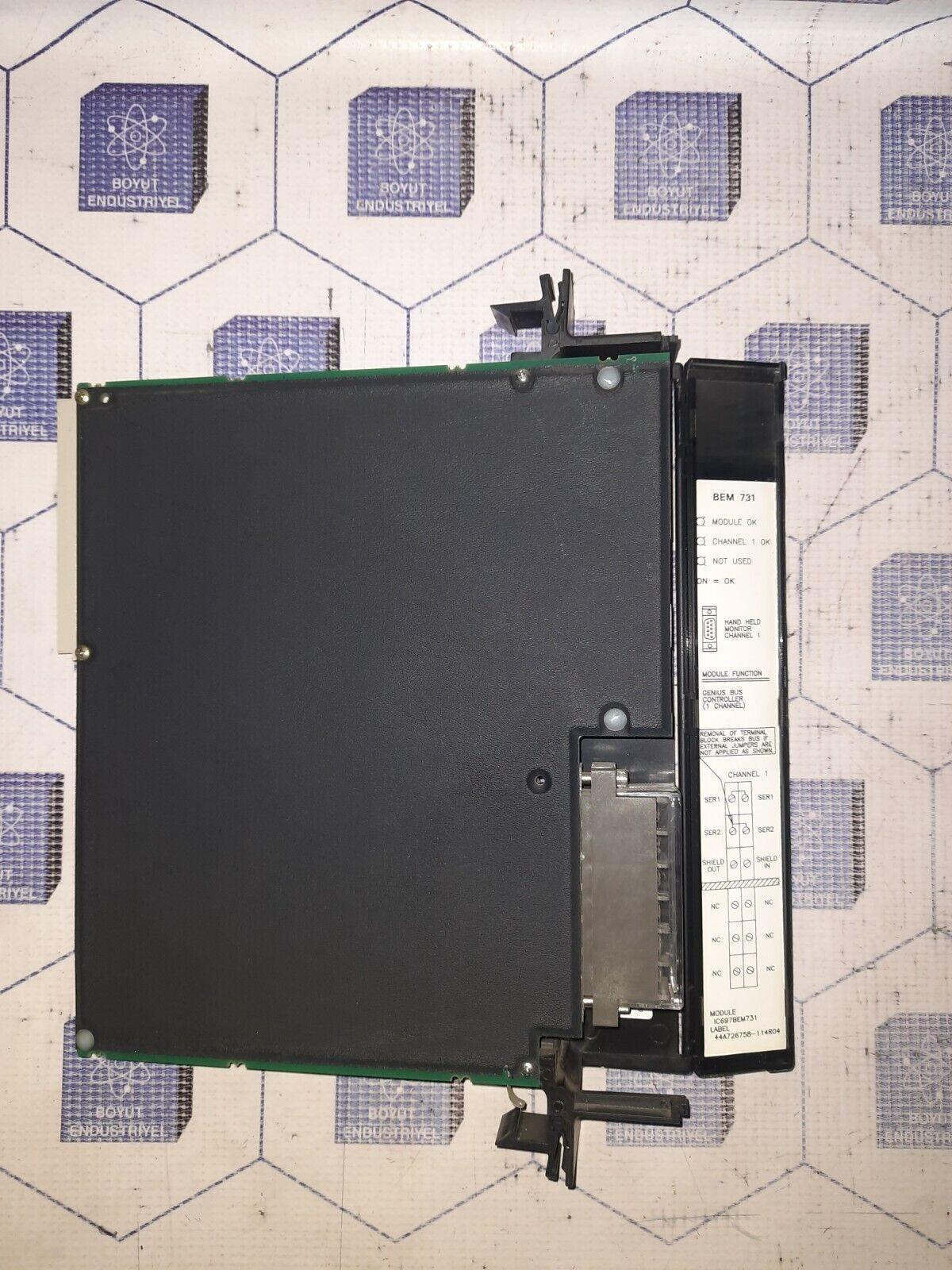 GE FANUC IC697BEM731Z GENIUS BUS CONTROLLER 1 CHANNEL  44A729723-G01