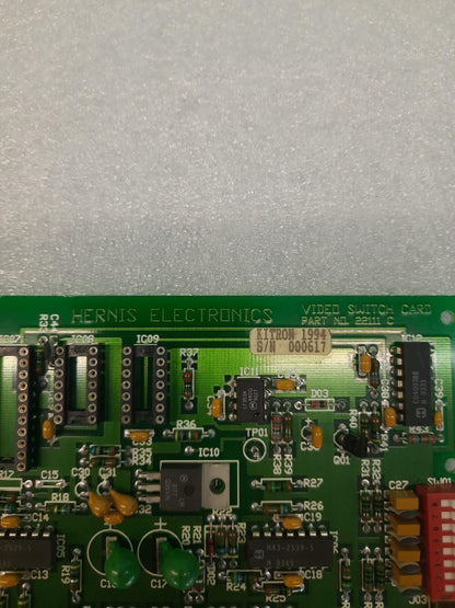 SCHEDA INTERRUTTORE VIDEO HERNIS ELECTRONICS 22111 C spedizione veloce