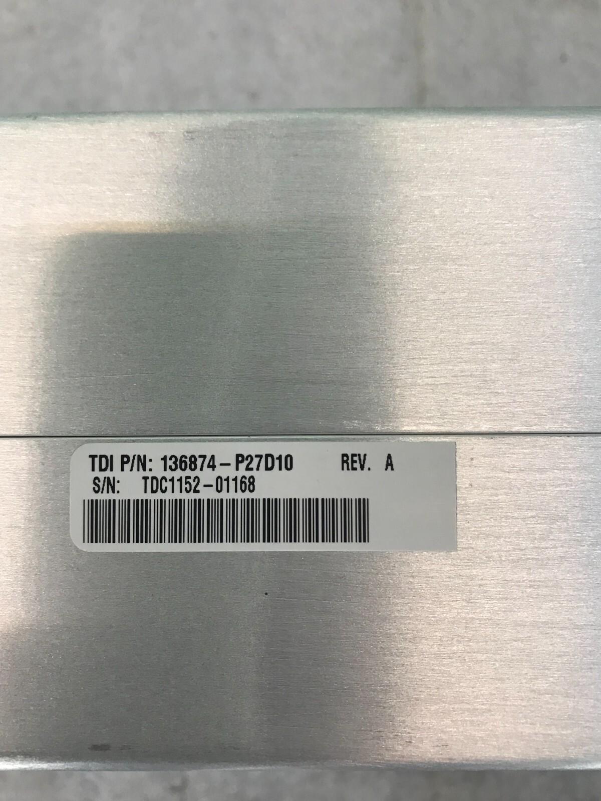 TRANSDEV ELECTRONICS MPS POWER SUPPLY MER12WRB-P27D10 09004-136874-P27D10 REV:A