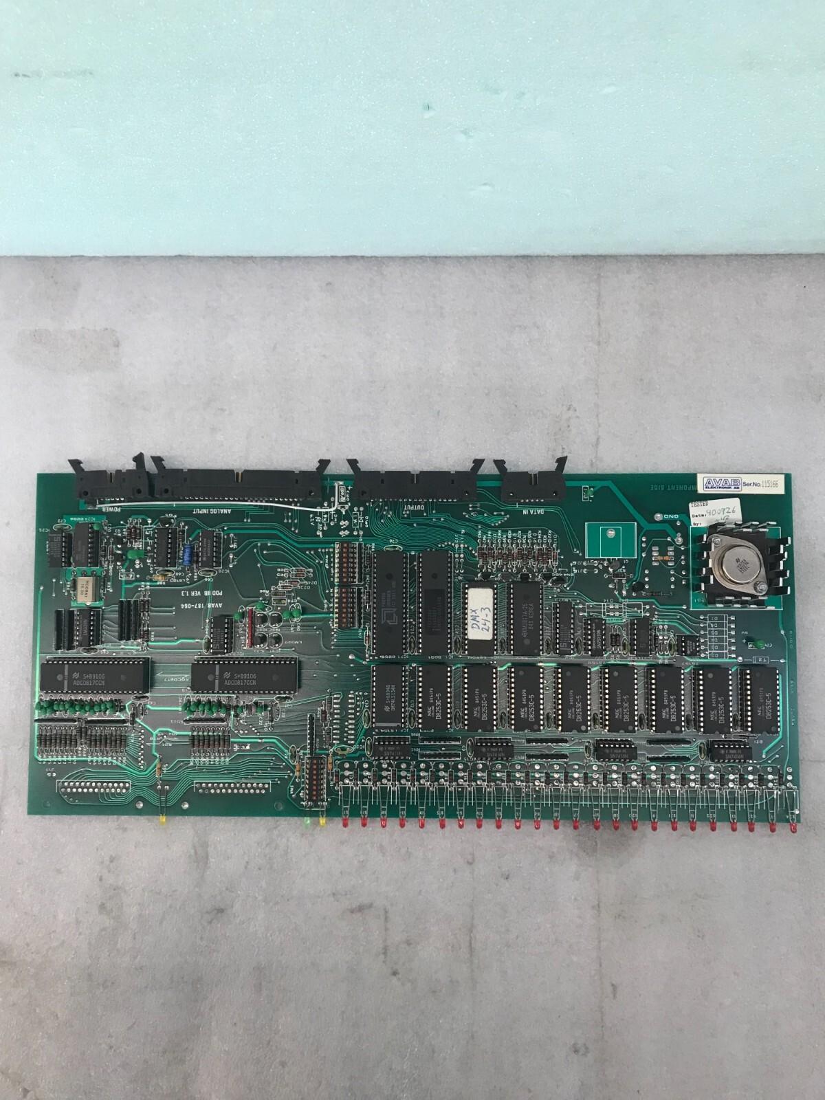 AVAB CONTROL BOARD DIMMER 187-064 PDD IIB VER. 1.3