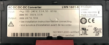 Convertisseur Power-One Convert Select AC-DC/DC-DC LWN 1601-6