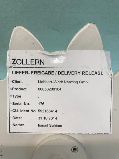 ZOLLERN LIEFER Liebherr-Werk 5921664-14 MH1023-256 DA360/FL150 Liebher