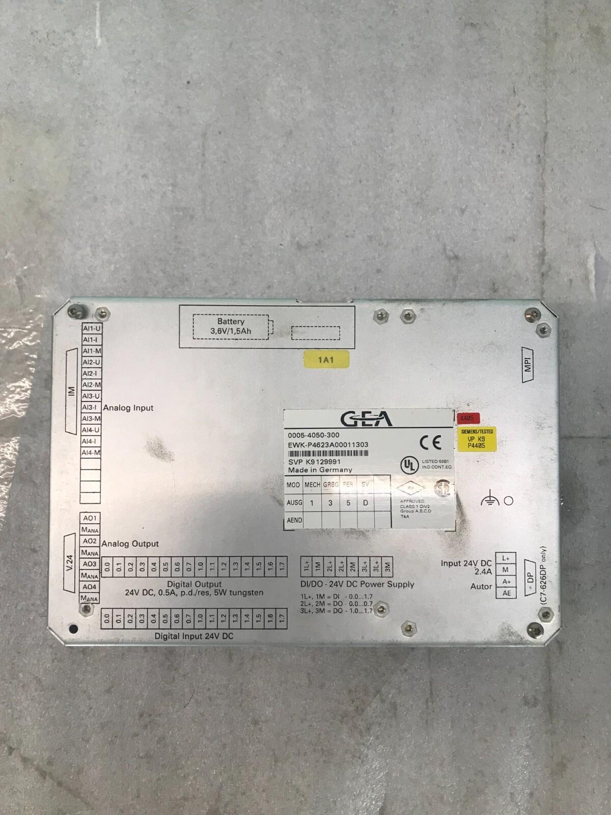 GEA 0005-4050-300 Bedienfeld HMI EWK-P4623A00011303