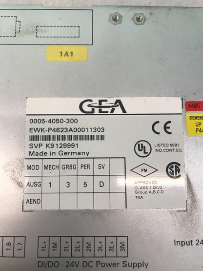 GEA 0005-4050-300 Pannello operatore HMI EWK-P4623A00011303