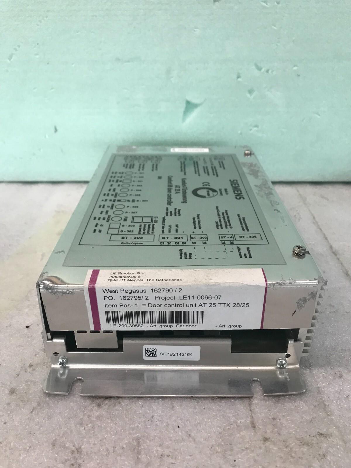 SIEMENS Comfort lift door controller AT 25 A 162790/2