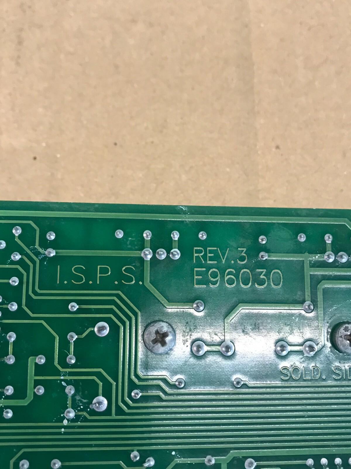 HUISMAN I.S.P.S. E96030 REV.3 CARD