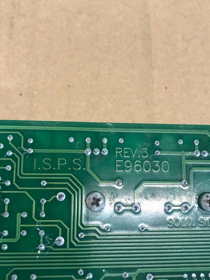 HUISMAN I.S.P.S. E96030 REV.3 CARD