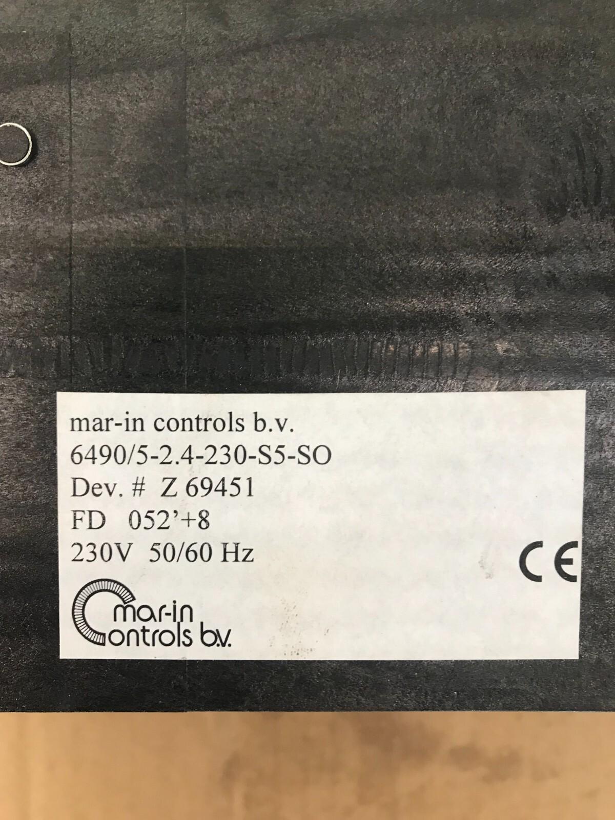 mar-in controles controlador de temperatura 6490/5-2.4-230-S5SO