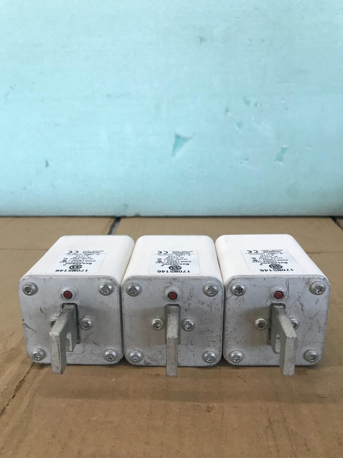 Bussmann 170M5146 10028191 630A 1000-1250V fusibile 3 pezzi