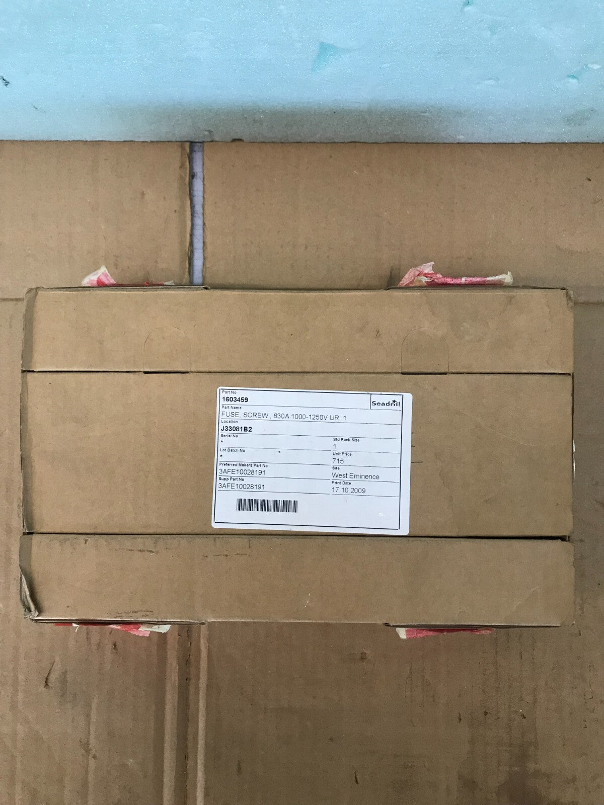 Bussmann 170M5146 10028191 630A 1000-1250V fusible 3 piezas